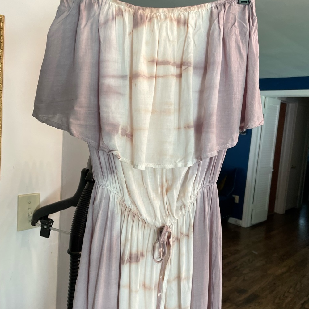 Vintage Havana cotton-candy tie-dye strapless jumper, size S